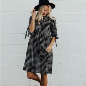 NWT Roolee Hidden Alley Plaid Flannel Dress
